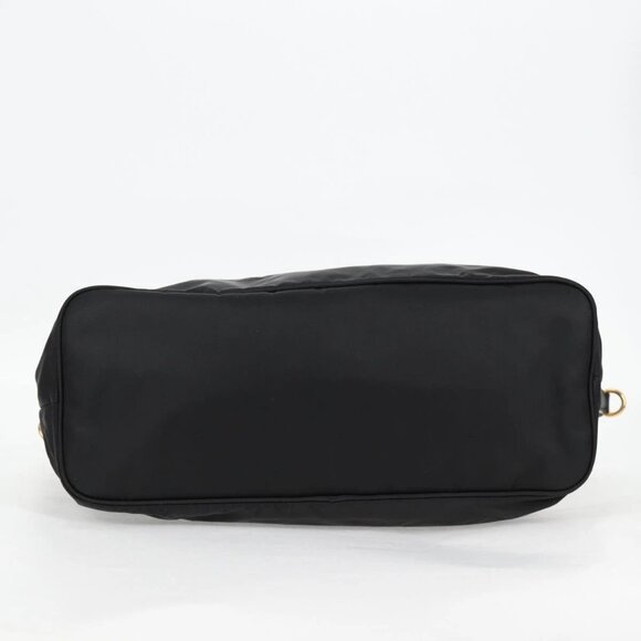 PRADA Tote Bag Nylon 2way Black Gold Auth - Picture 9 of 15
